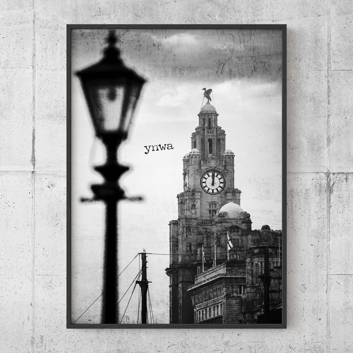 YNWA Liverpool black and white
