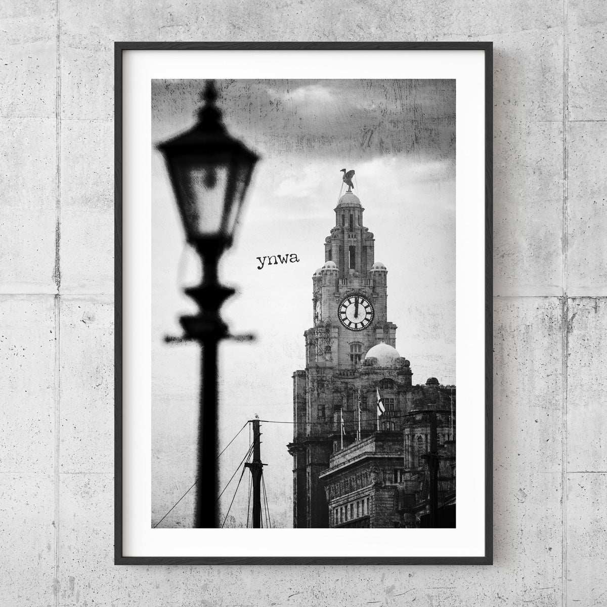 YNWA Liverpool black and white