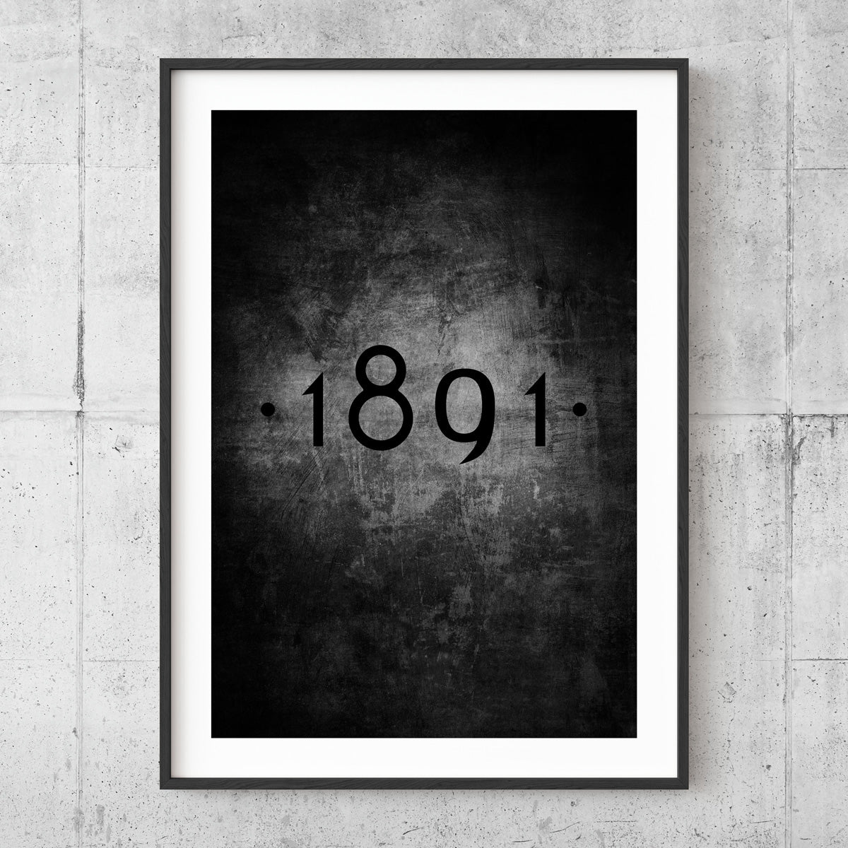 1891 Black poster