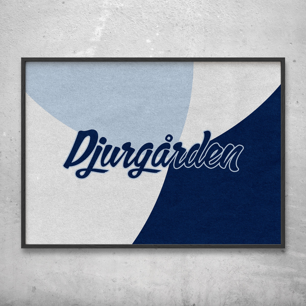 Djurgården blue blue elegant poster