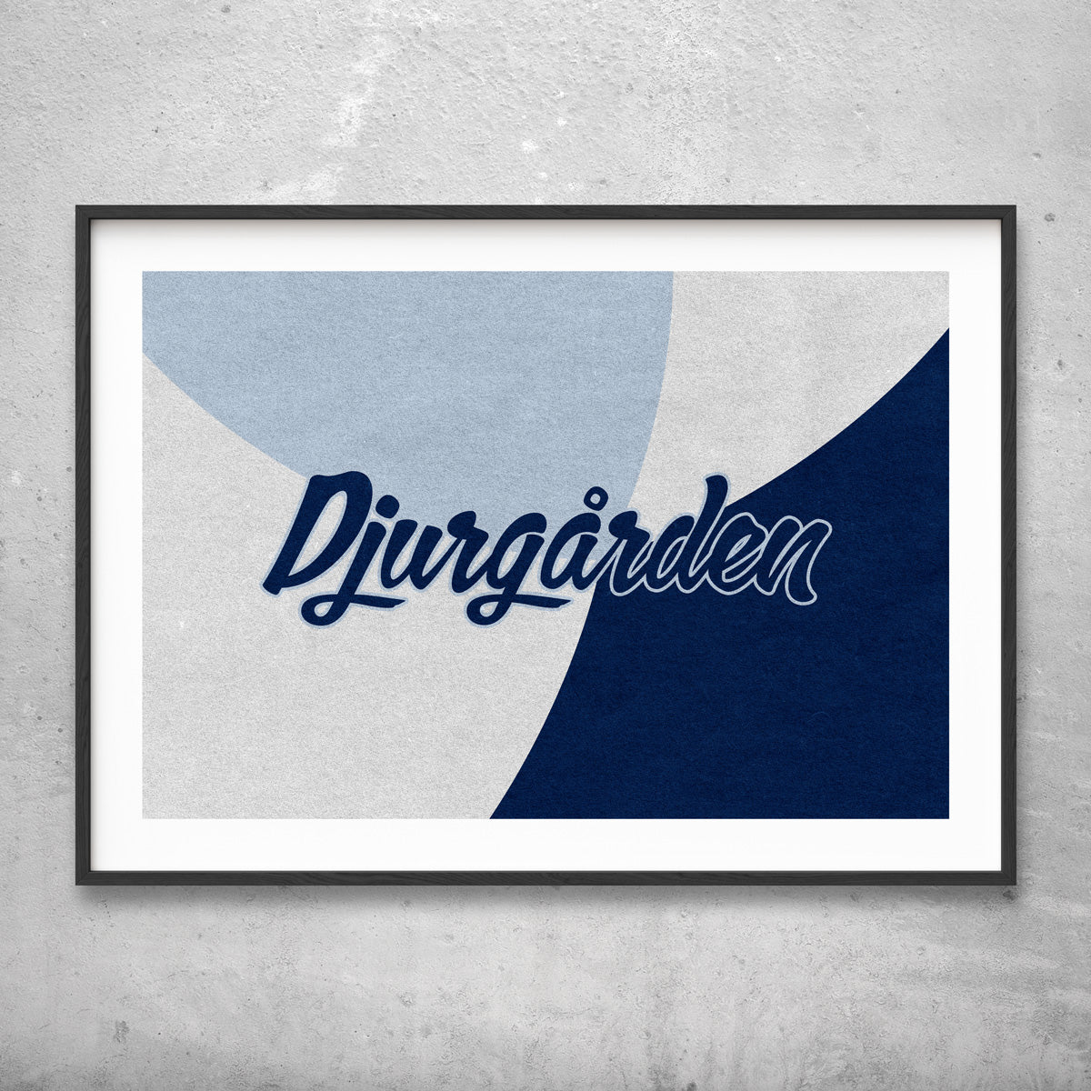 Djurgården blue blue elegant poster