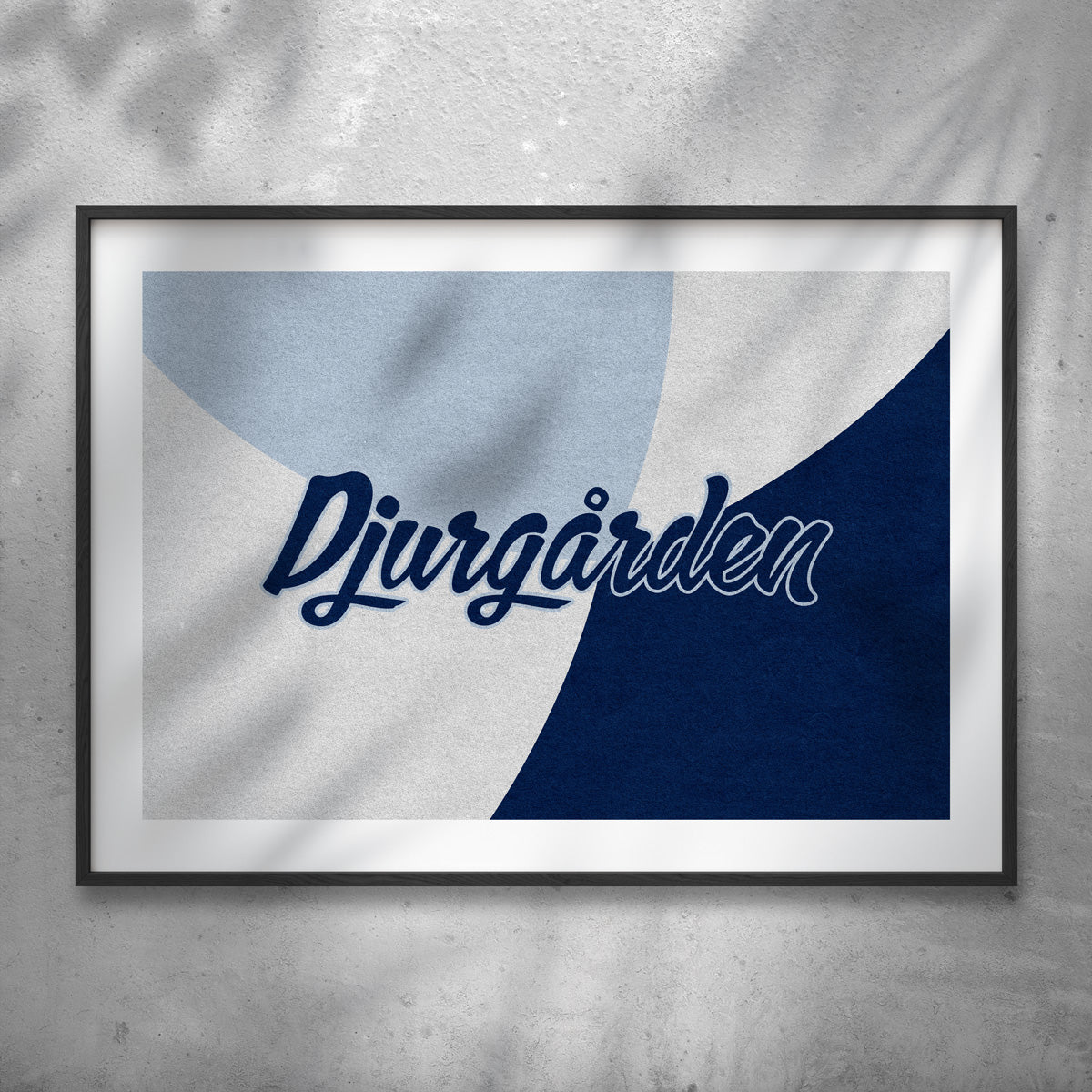 Djurgården blue blue elegant poster