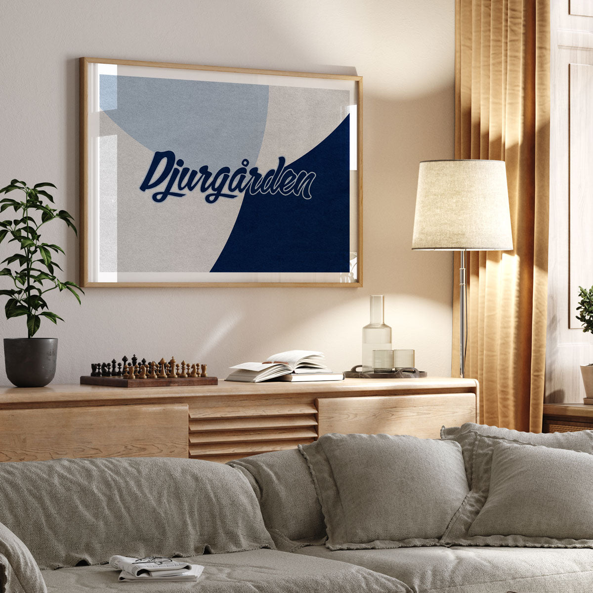 Djurgården blue blue elegant poster