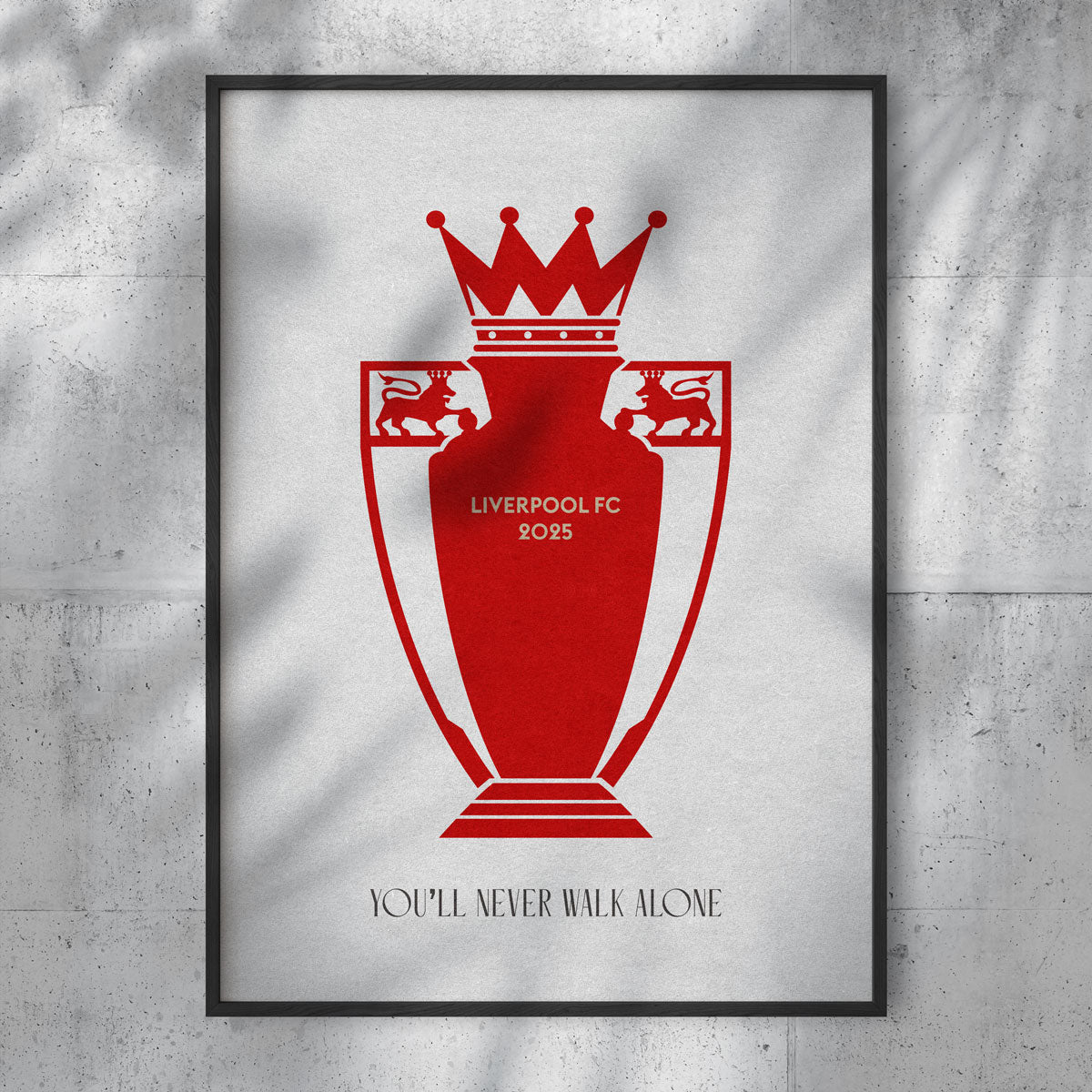 Liverpool FC 2025 Champions Poster (Röd/Vit)
