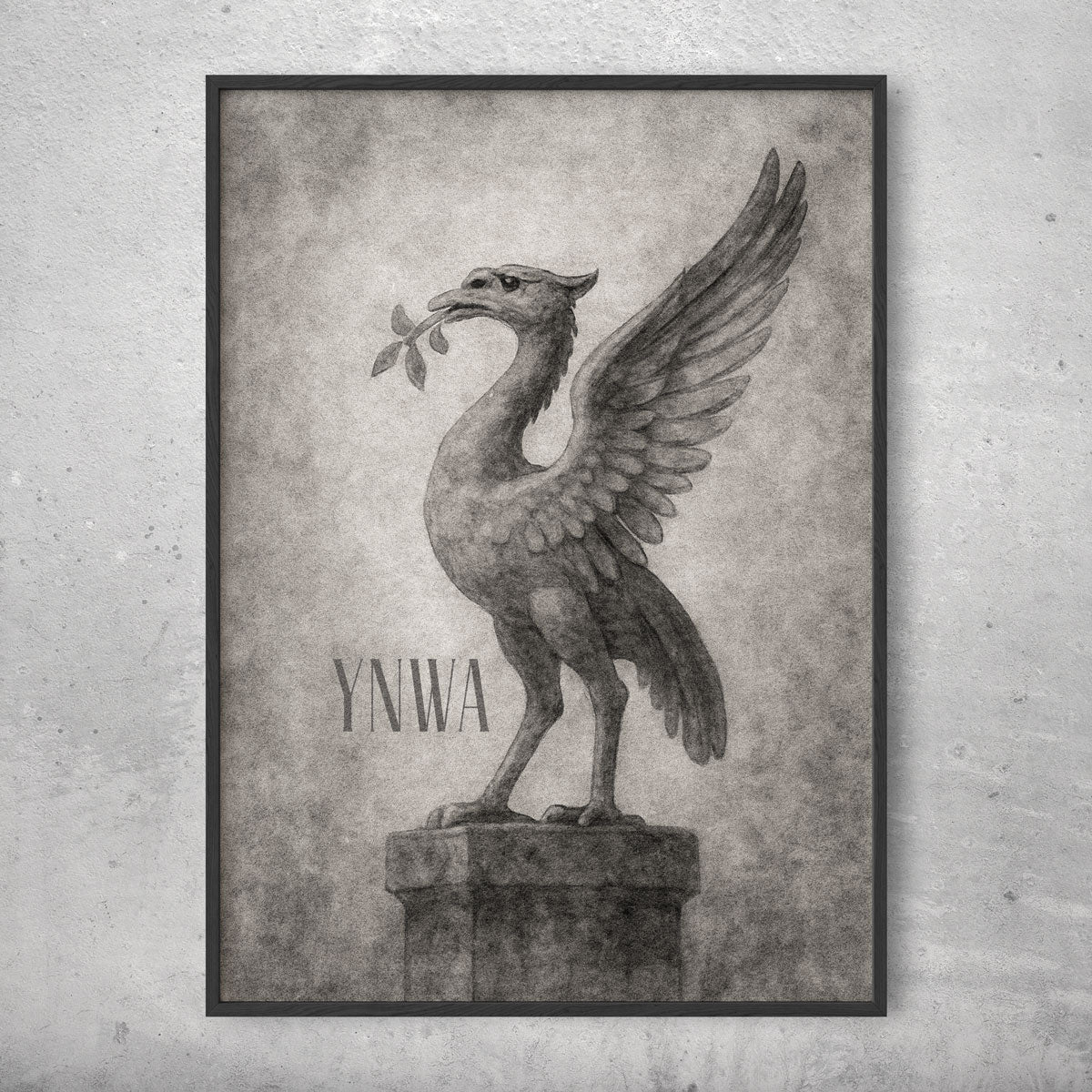 YNWA – Liverbird in stone
