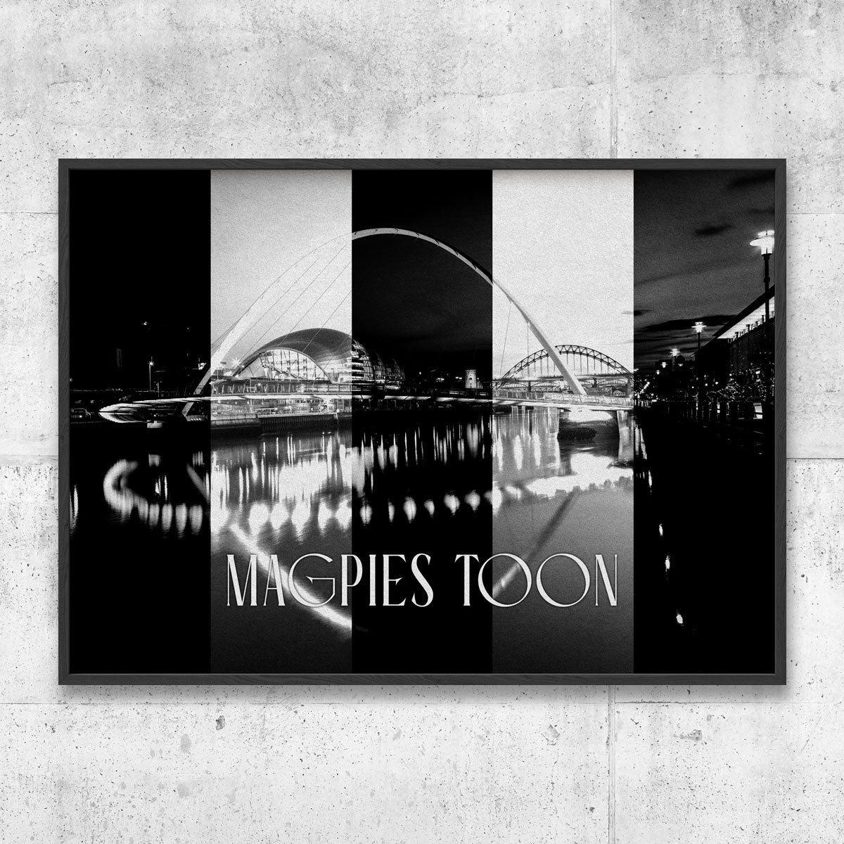 Magpies Toon – Newcastle in black and white pride