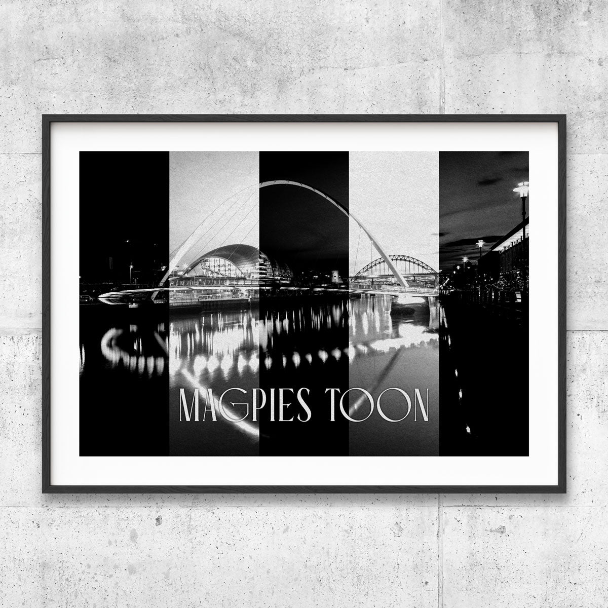 Magpies Toon – Newcastle in black and white pride