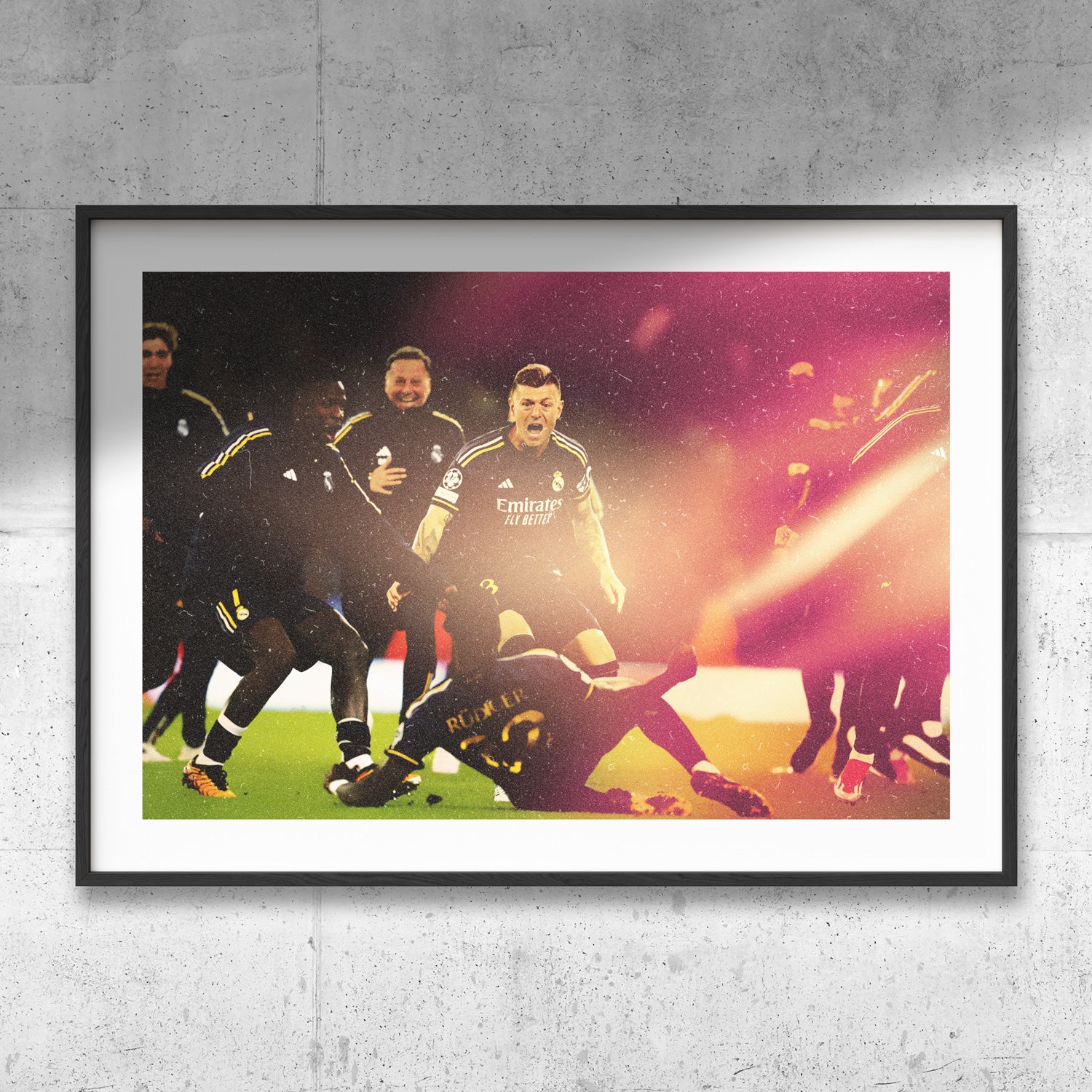 Real Madrid Celebrating Poster