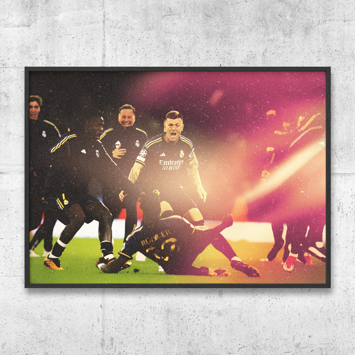 Real Madrid Celebrating Poster