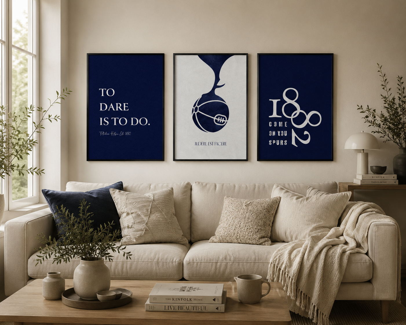 At turde er at gøre - Tottenham plakat - Blå