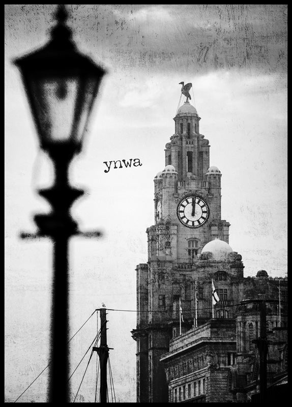 YNWA Liverpool black and white