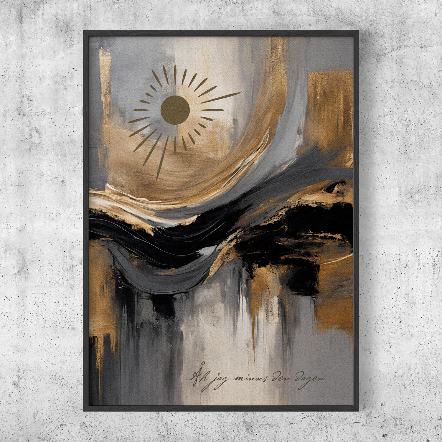 AIK poster - Solen abstract art