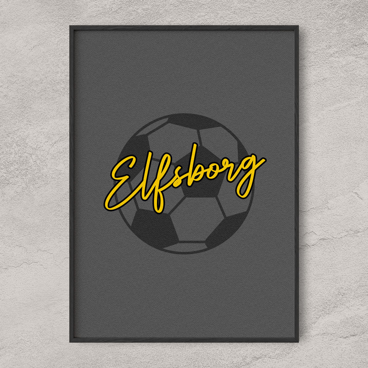 Elfsborg Poster – Handritad stil i klubbens färger