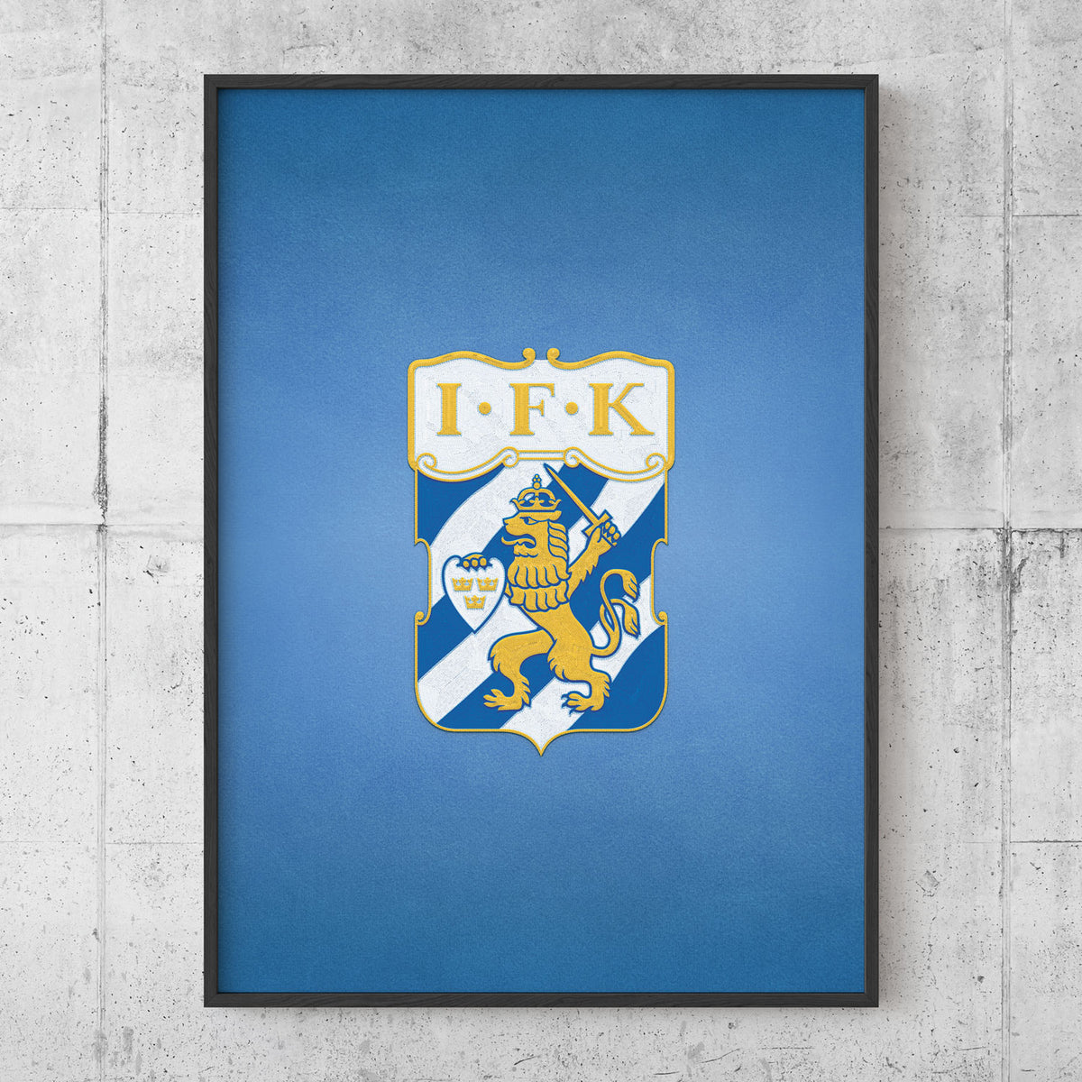 Fanion IFK Göteborg Suède - Ancien Wimpel De Foot - Très Bon état