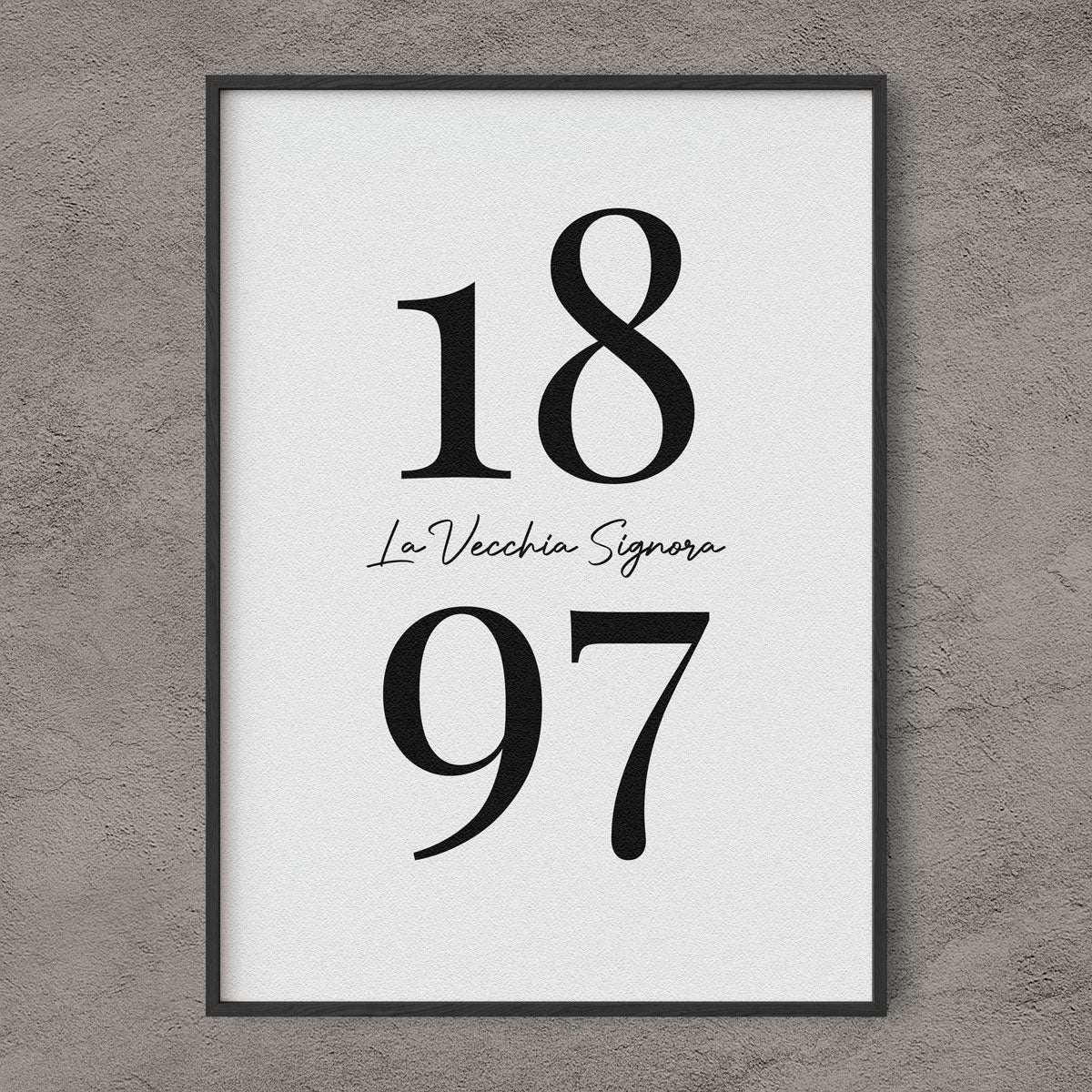 1897 – La Vecchia Signora Poster