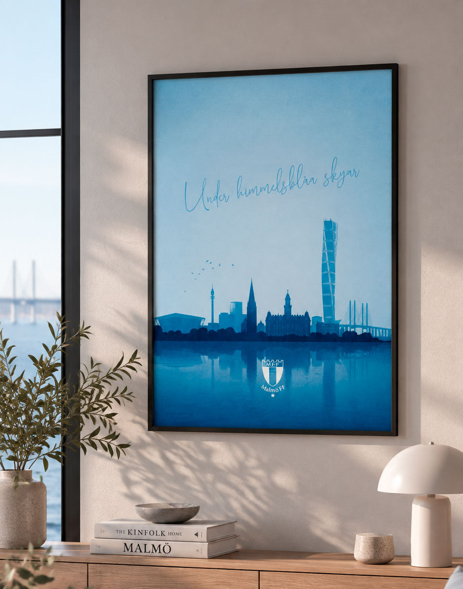 Under himmelsblåa skyar - Malmö FF poster