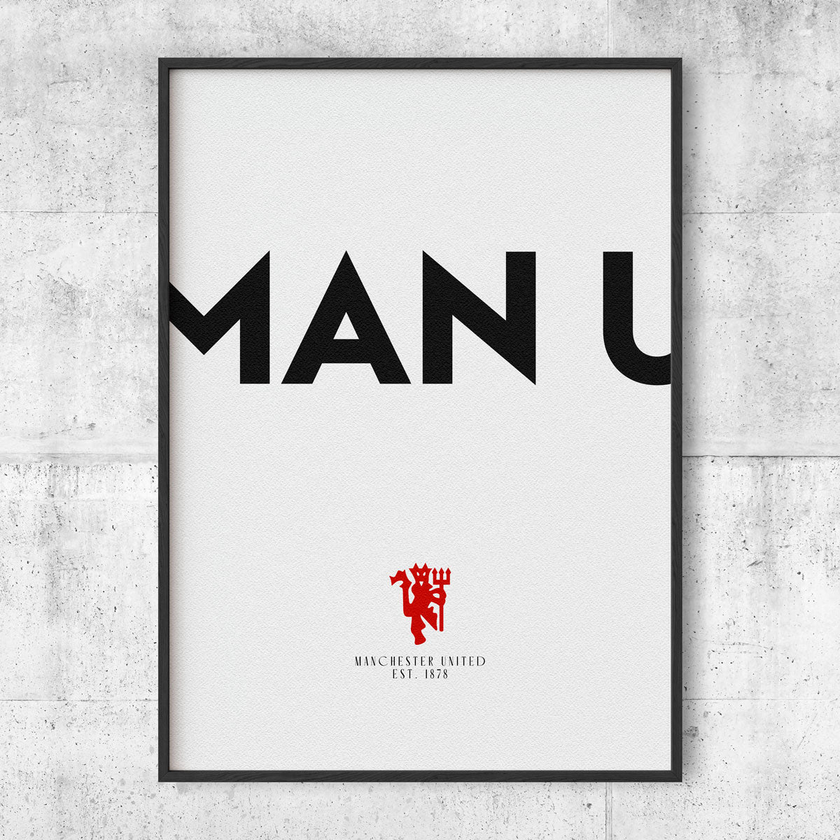 Manchester United – Minimalistisk Poster
