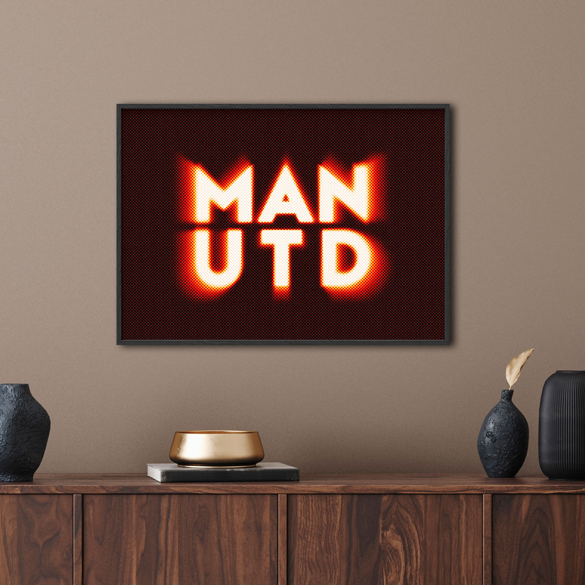 Manchester United – Glowing Retro Poster